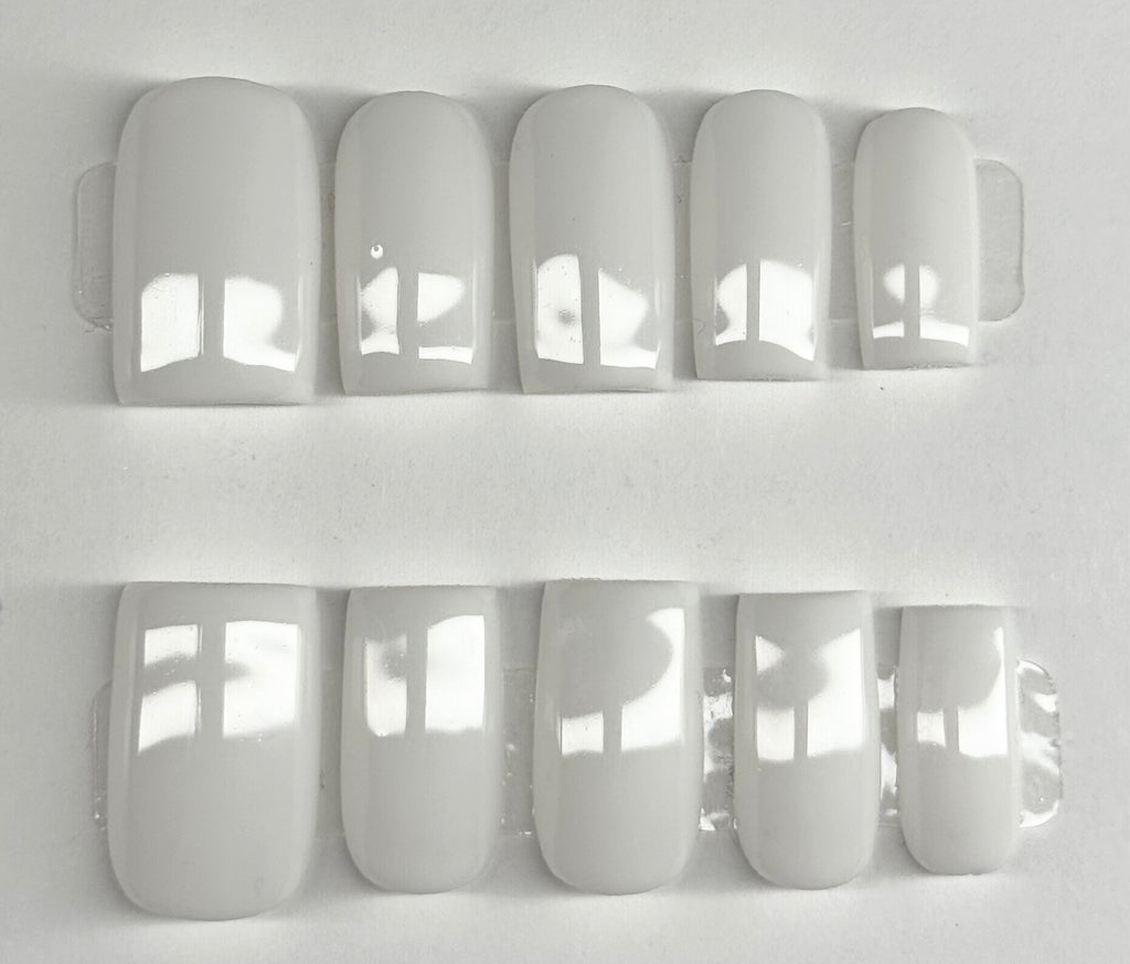 Set of white nails