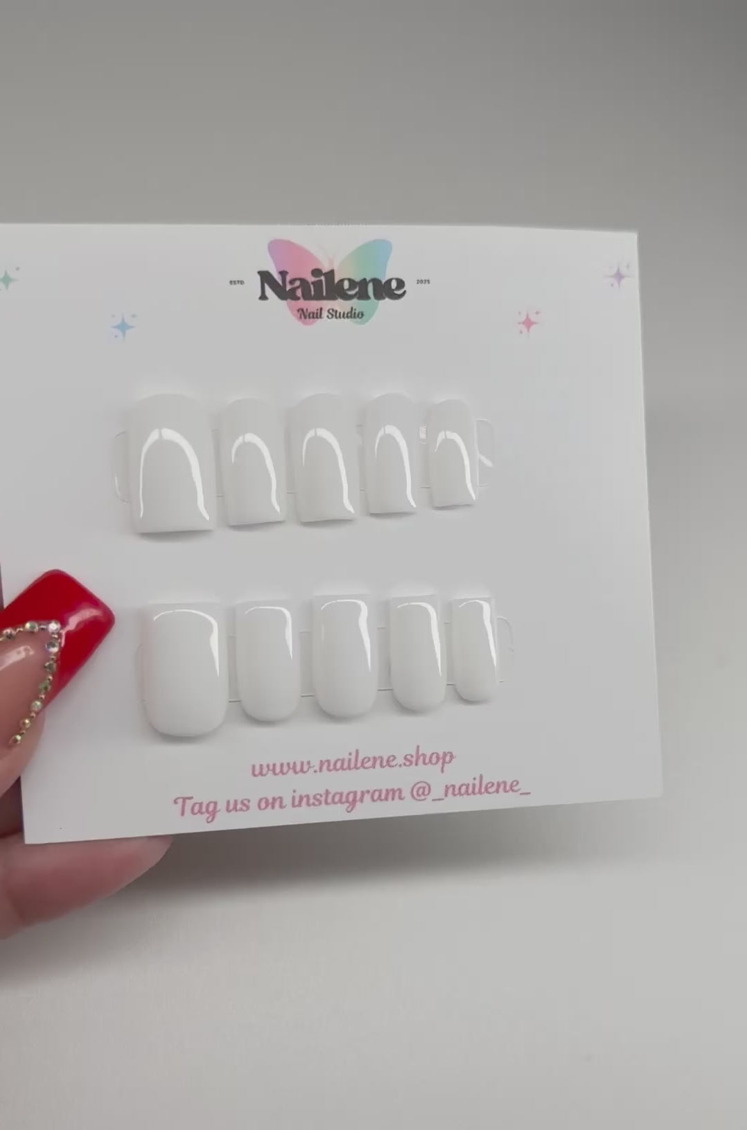 Milky white nail video